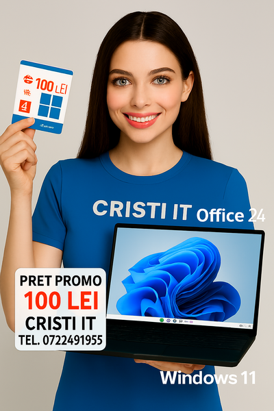 Instalare Windows 11*10 Licenta, Drivere, Office 2024 imprimanta si jocuri